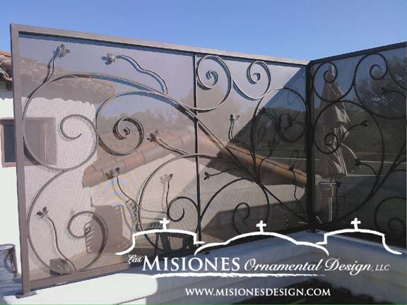 decorative metal fence screening for roof top